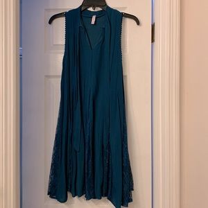 XHILARATION Sleeveless Blue Shift Dress